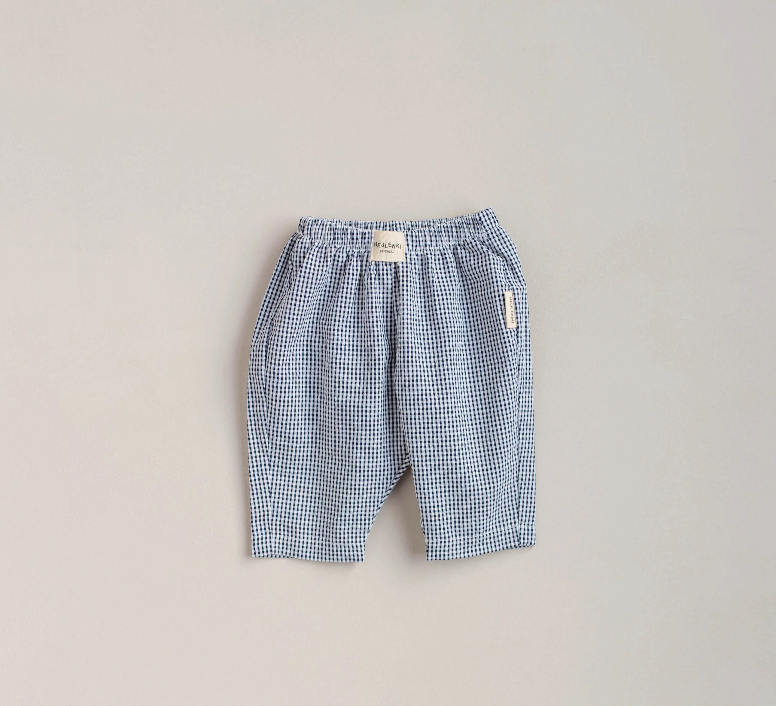 SEERSUCKER PANTS NAVY/ECRU