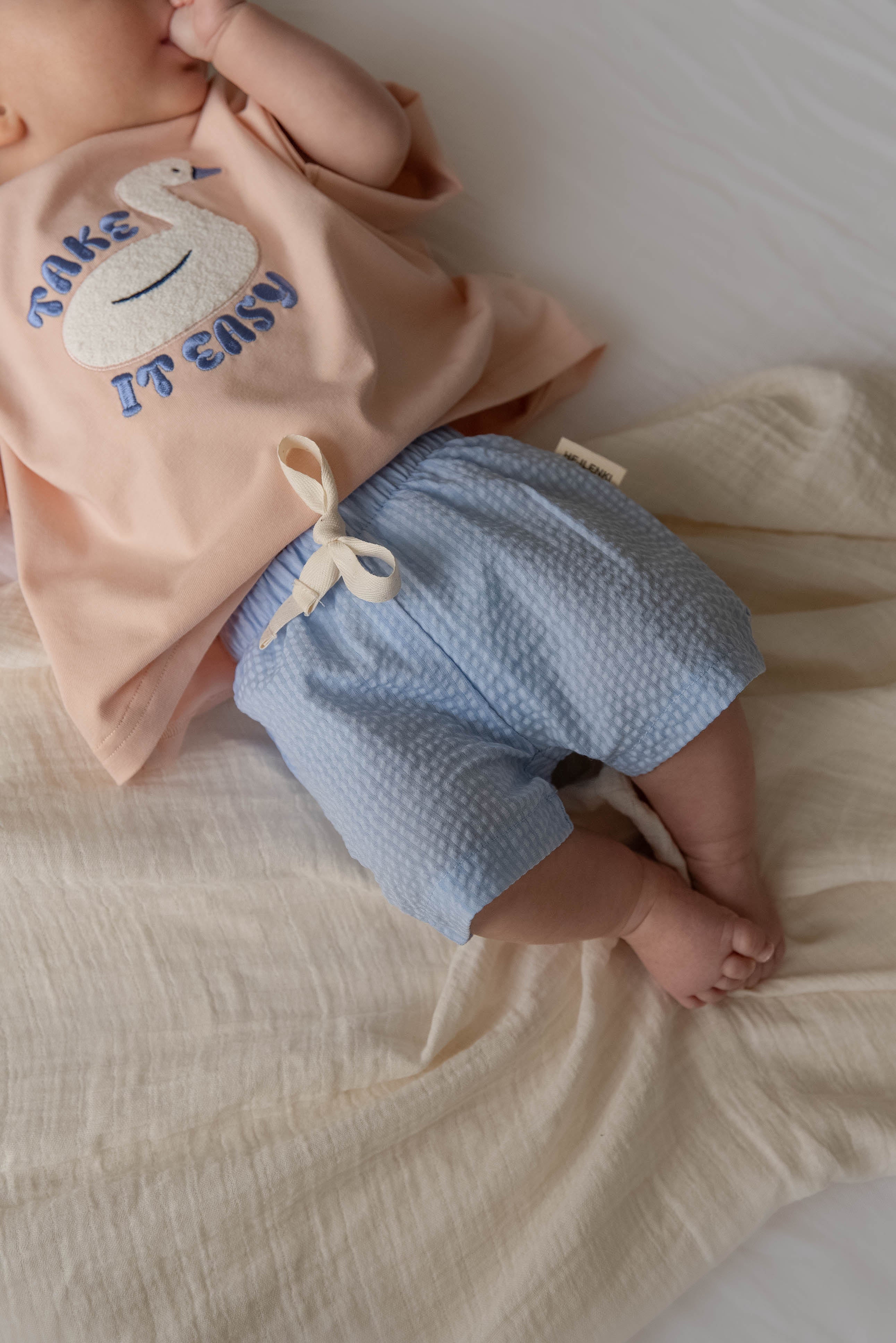 SEERSUCKER SHORTS BLUE - Image 6
