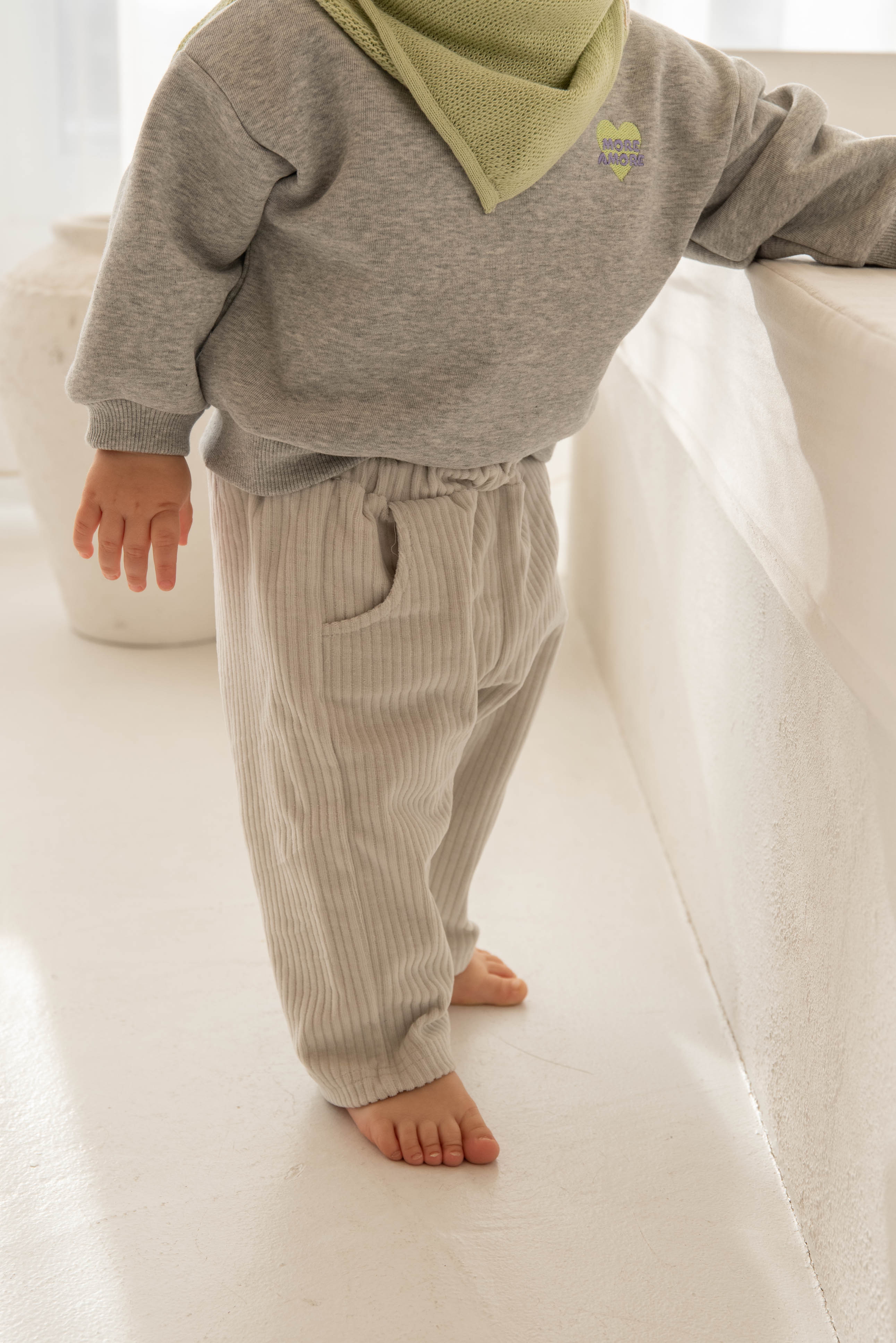 SOFT CORDUROY PANTS COCONUT MILK - Image 2
