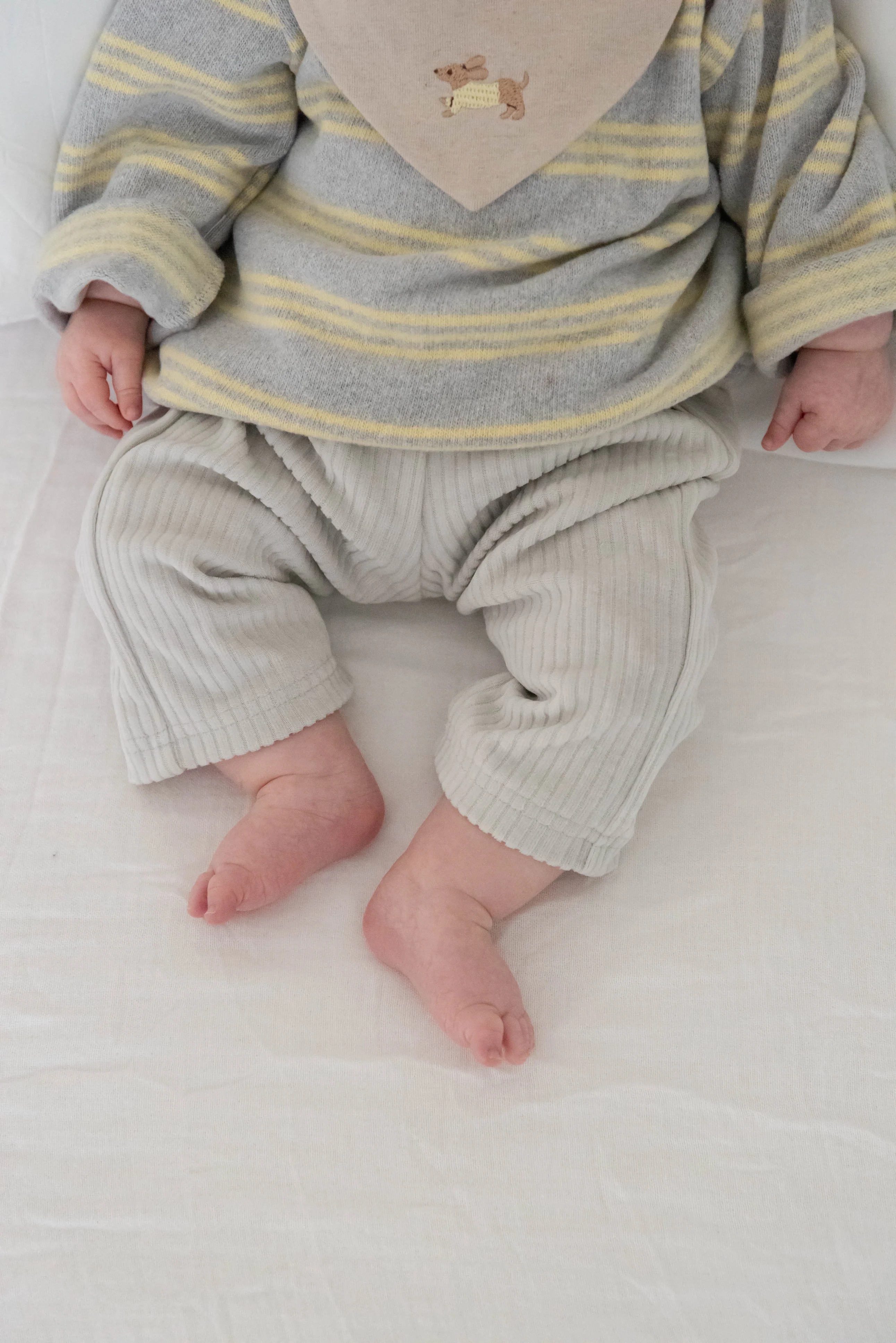 SOFT CORDUROY PANTS COCONUT MILK - Image 4