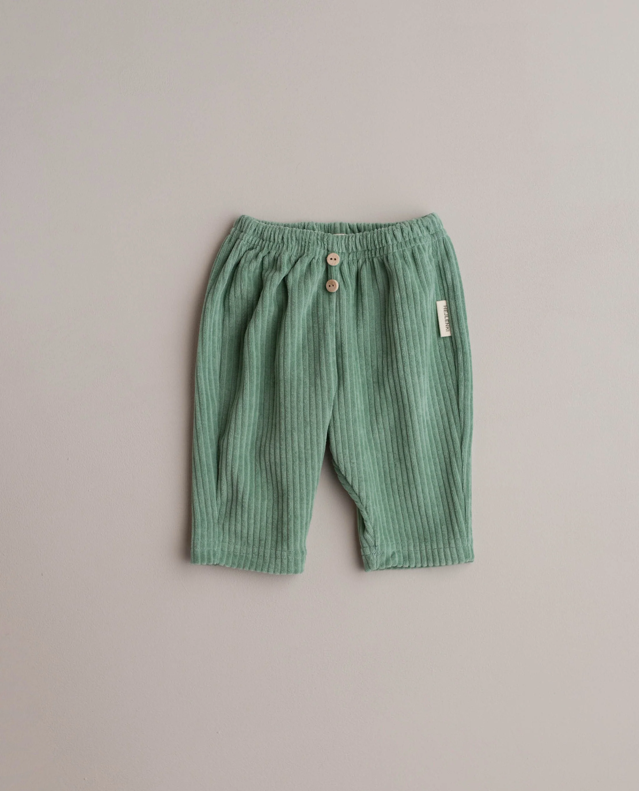 SOFT CORDUROY PANTS NORDIC GREEN