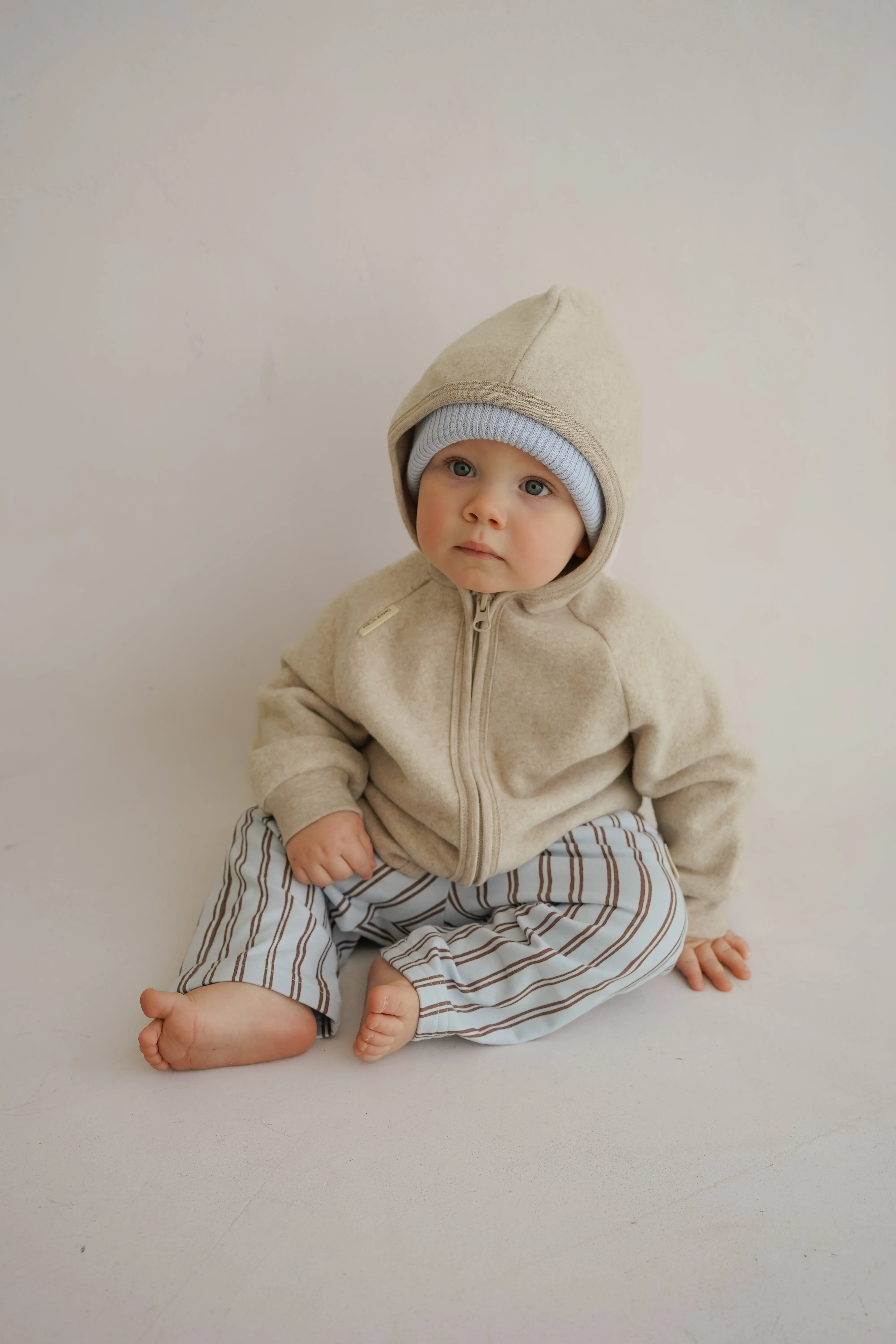 SOFT FLEECE JACKET BEIGE - Image 4