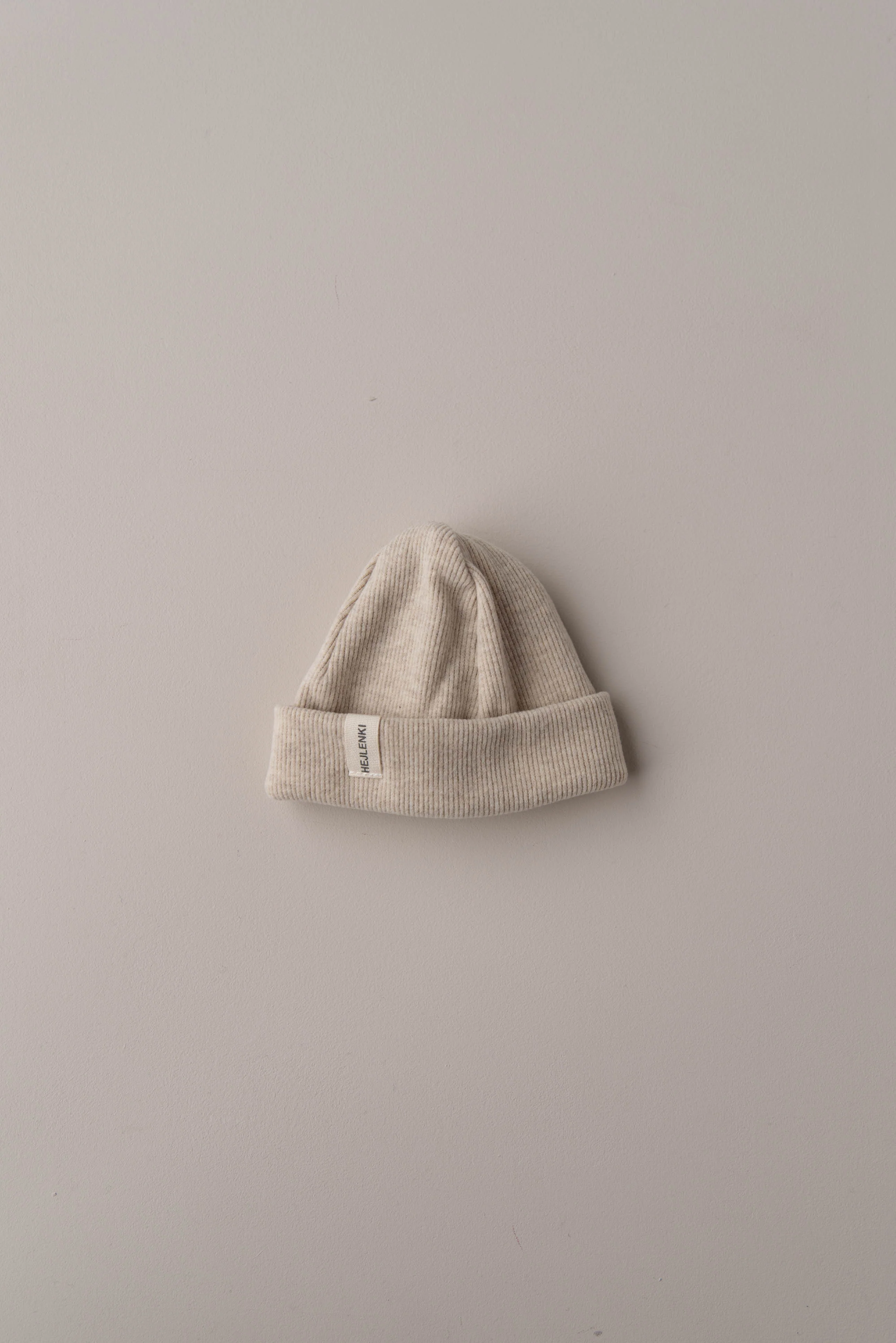 SOFT RIB BEANIE BEIGE - Image 3