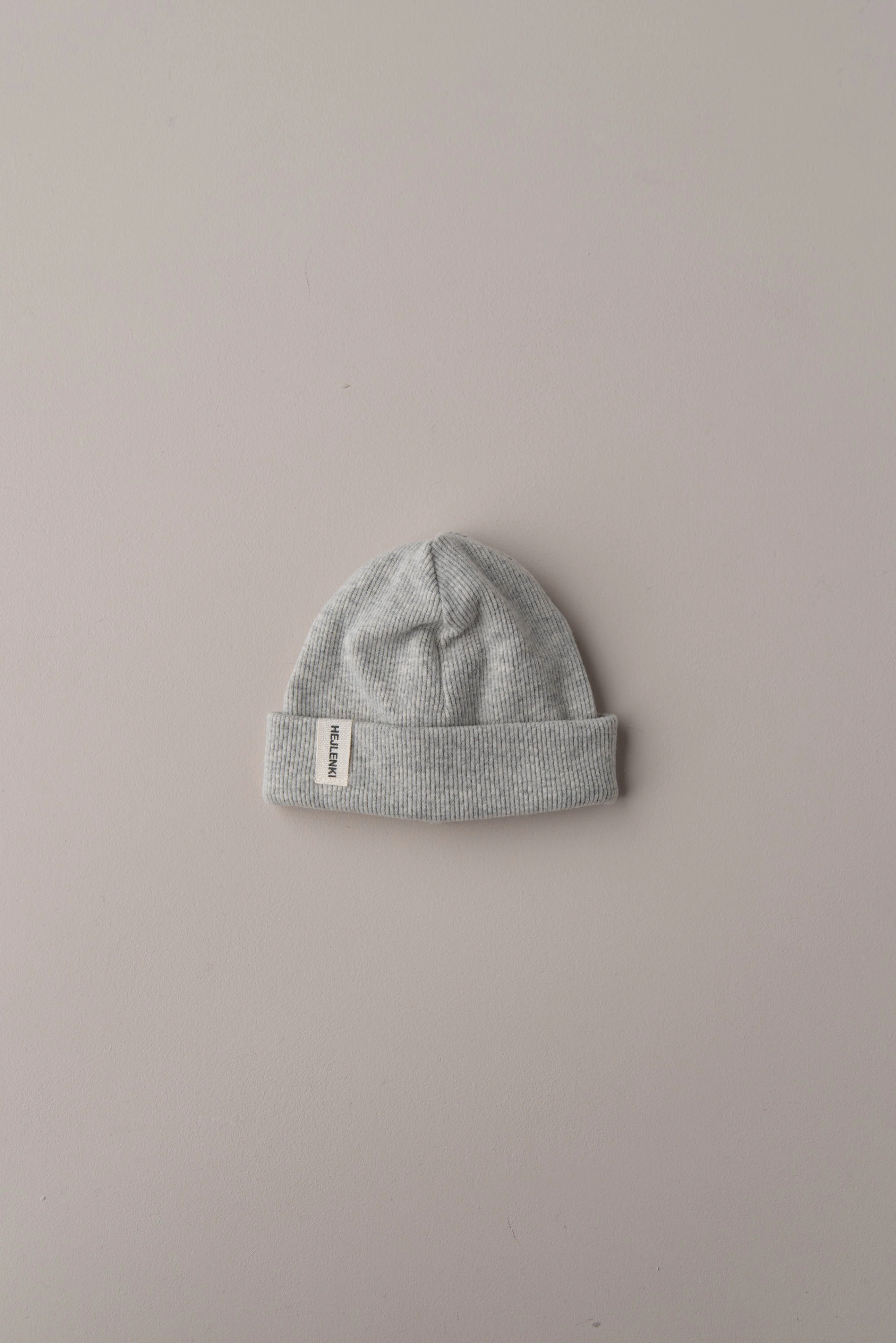 SOFT RIB BEANIE GREY - Image 4