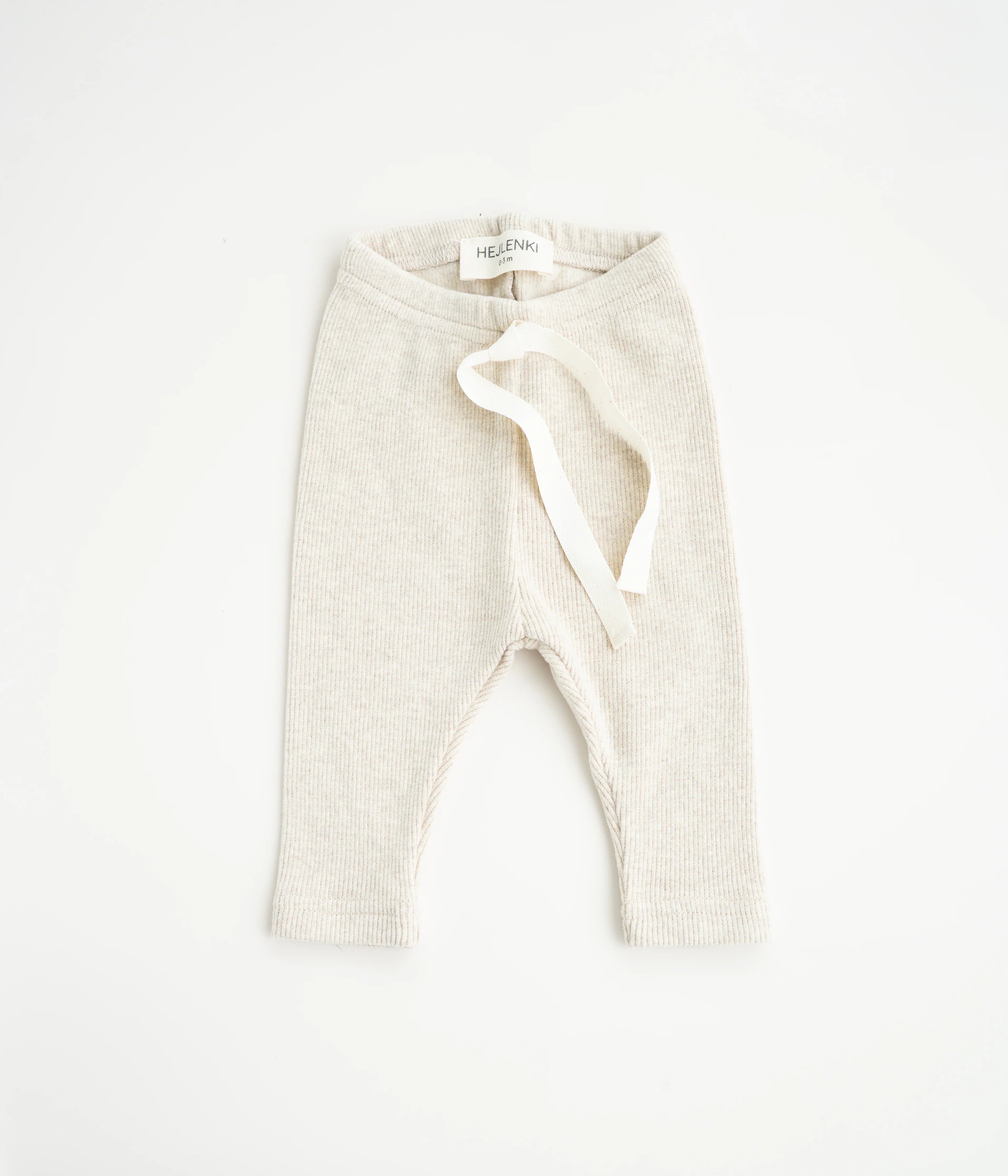 SOFT RIB LEGGINGS BEIGE - Image 4