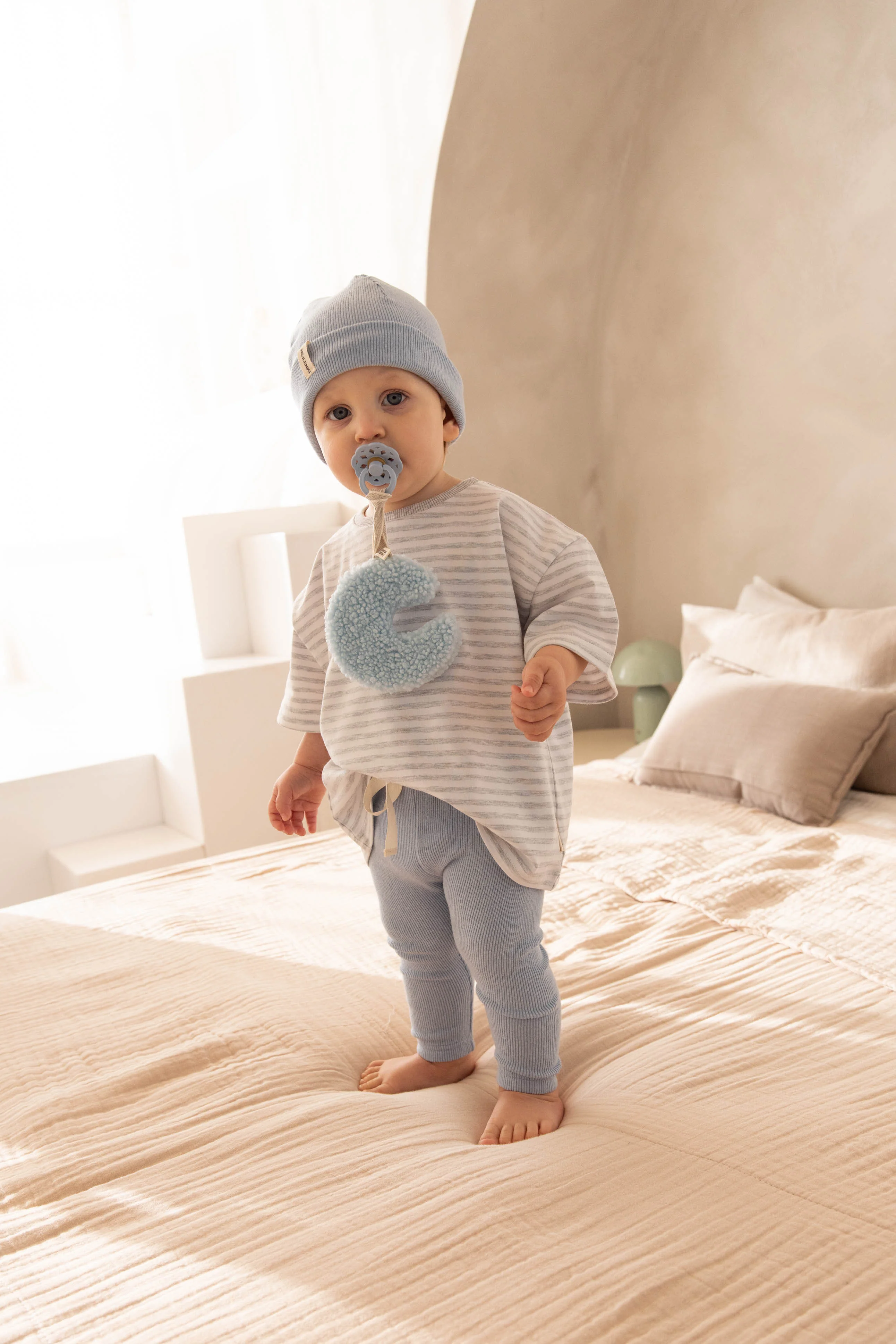 SOFT RIB LEGGINGS MILKY BLUE - Image 2