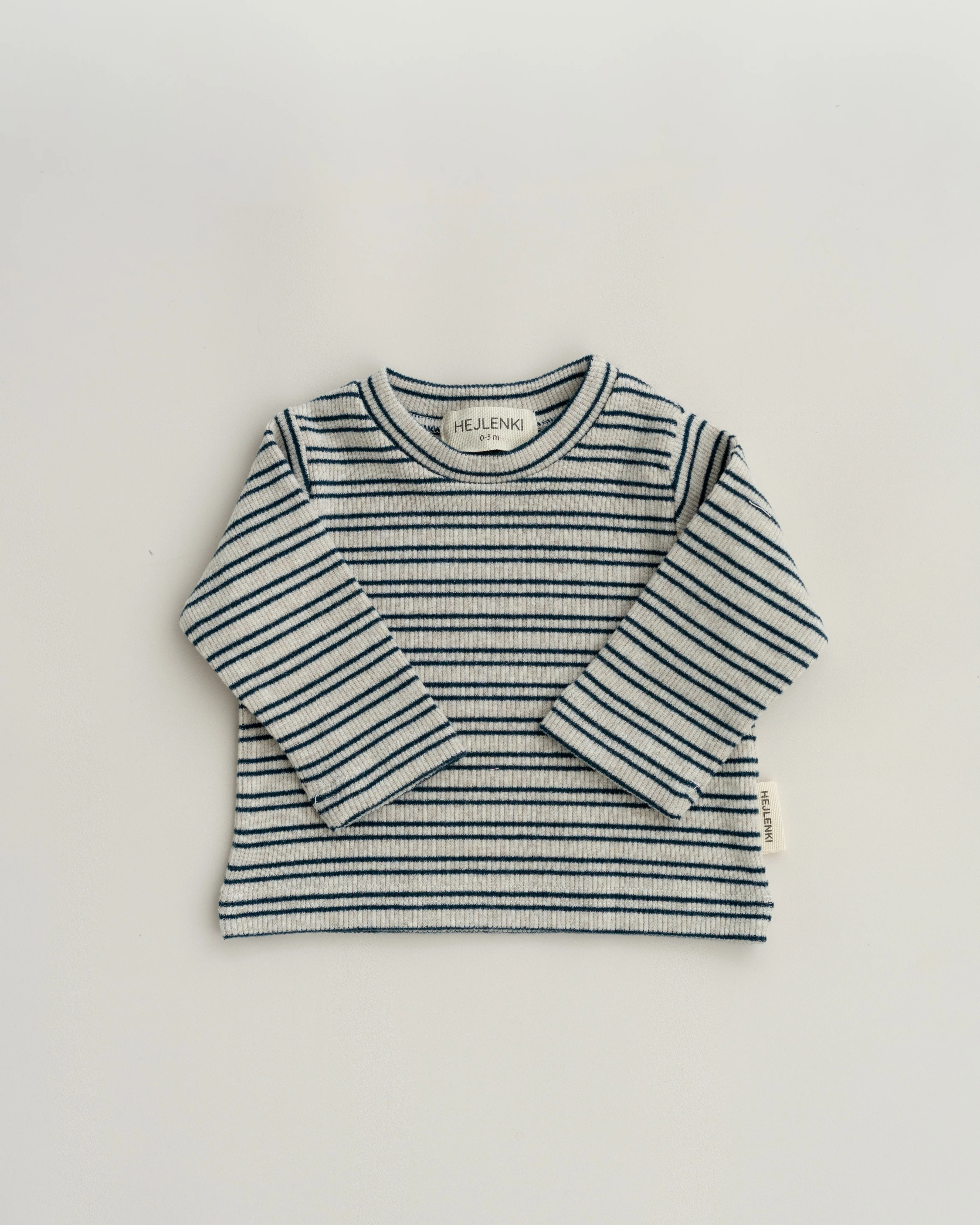 SOFT RIB LONGSLEEVE BERRY TEAL STRIPED