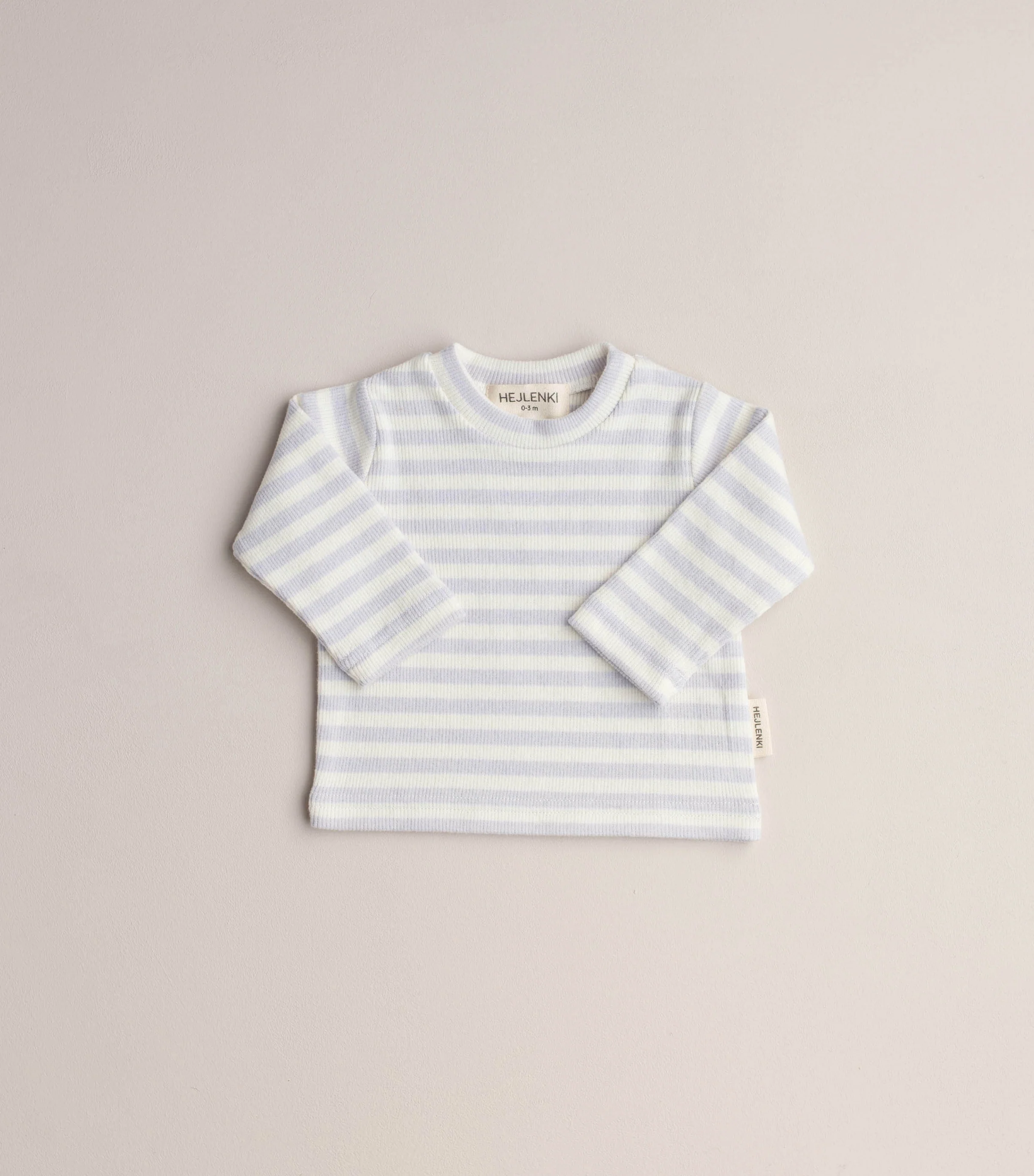 SOFT RIB LONGSLEEVE STRIPED LAVENDER MILK