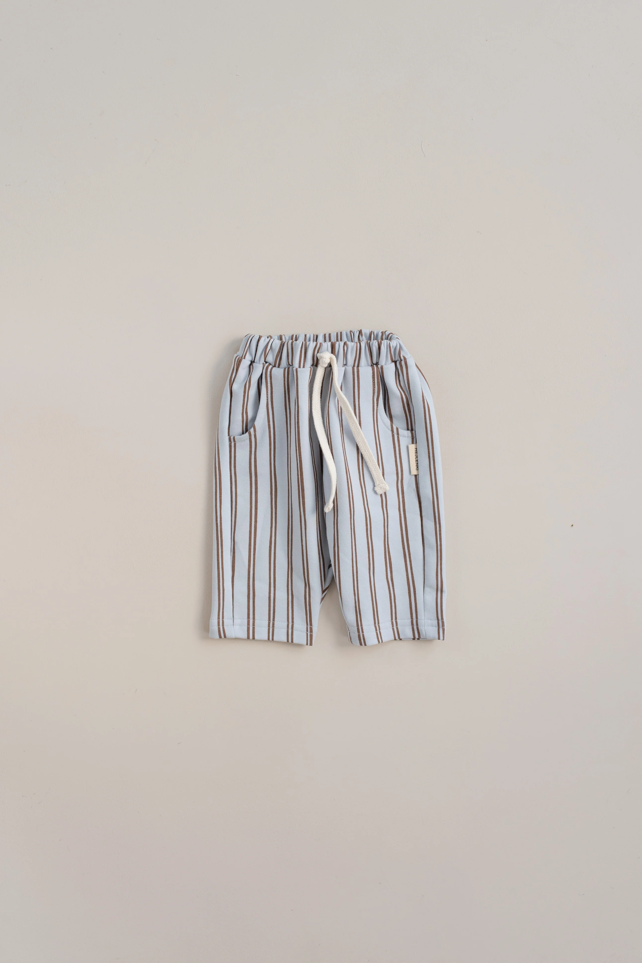 SWEAT PANTS STRIPED BROWN BABYBLUE - Image 2
