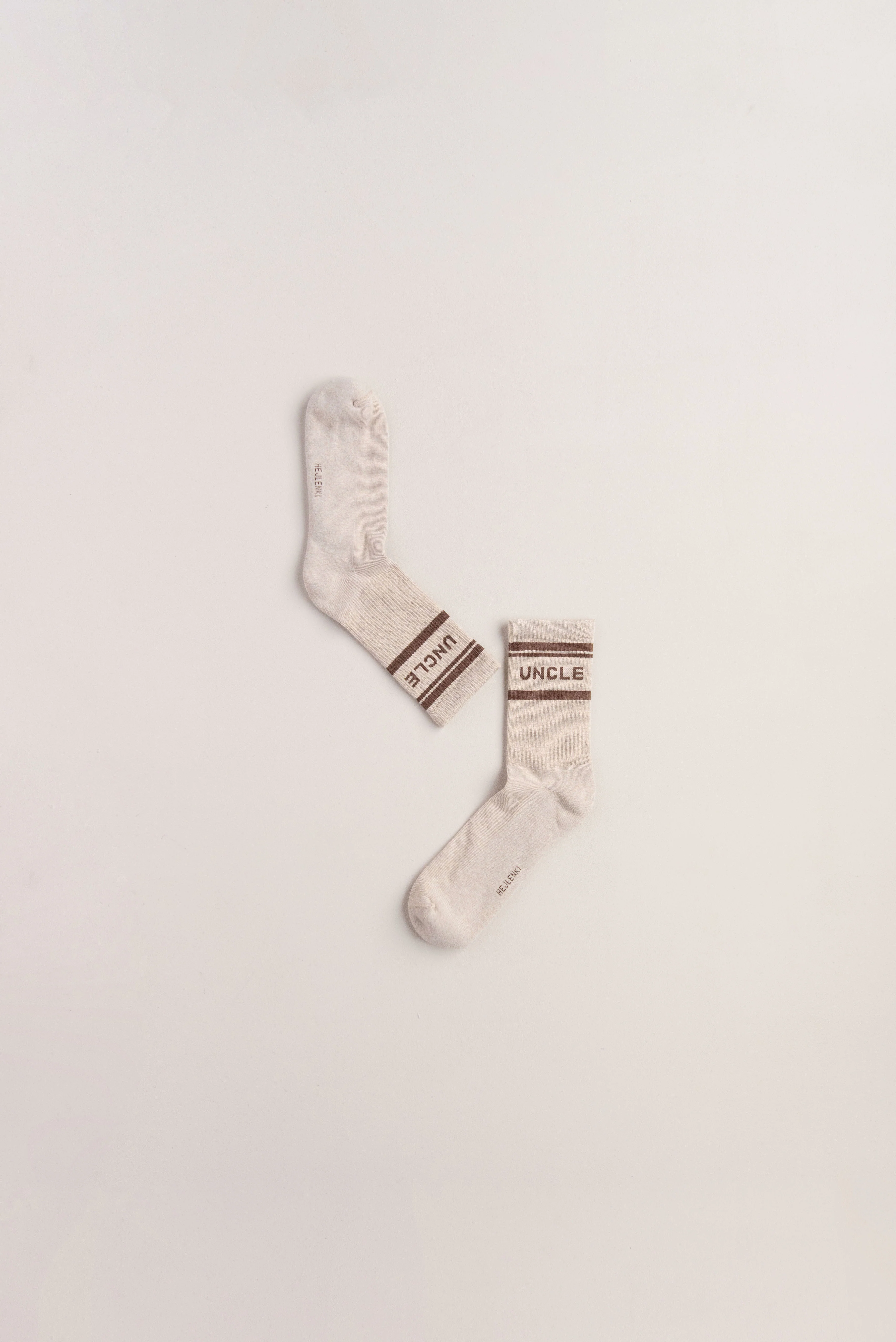 UNCLE TENNIS SOCKS BEIGE MELANGE