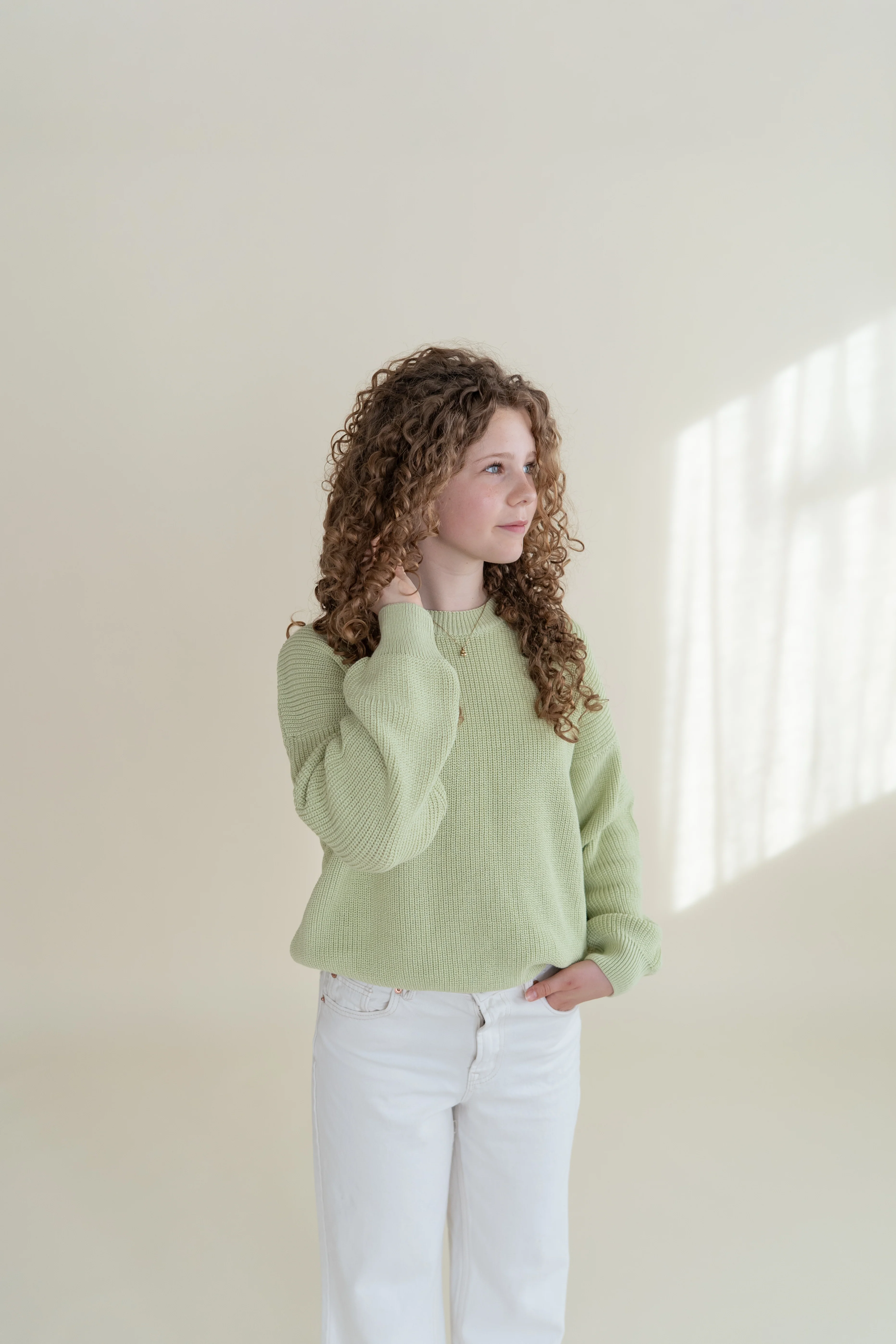 WOMEN KNIT PULLI MATCHA MILK - Image 4
