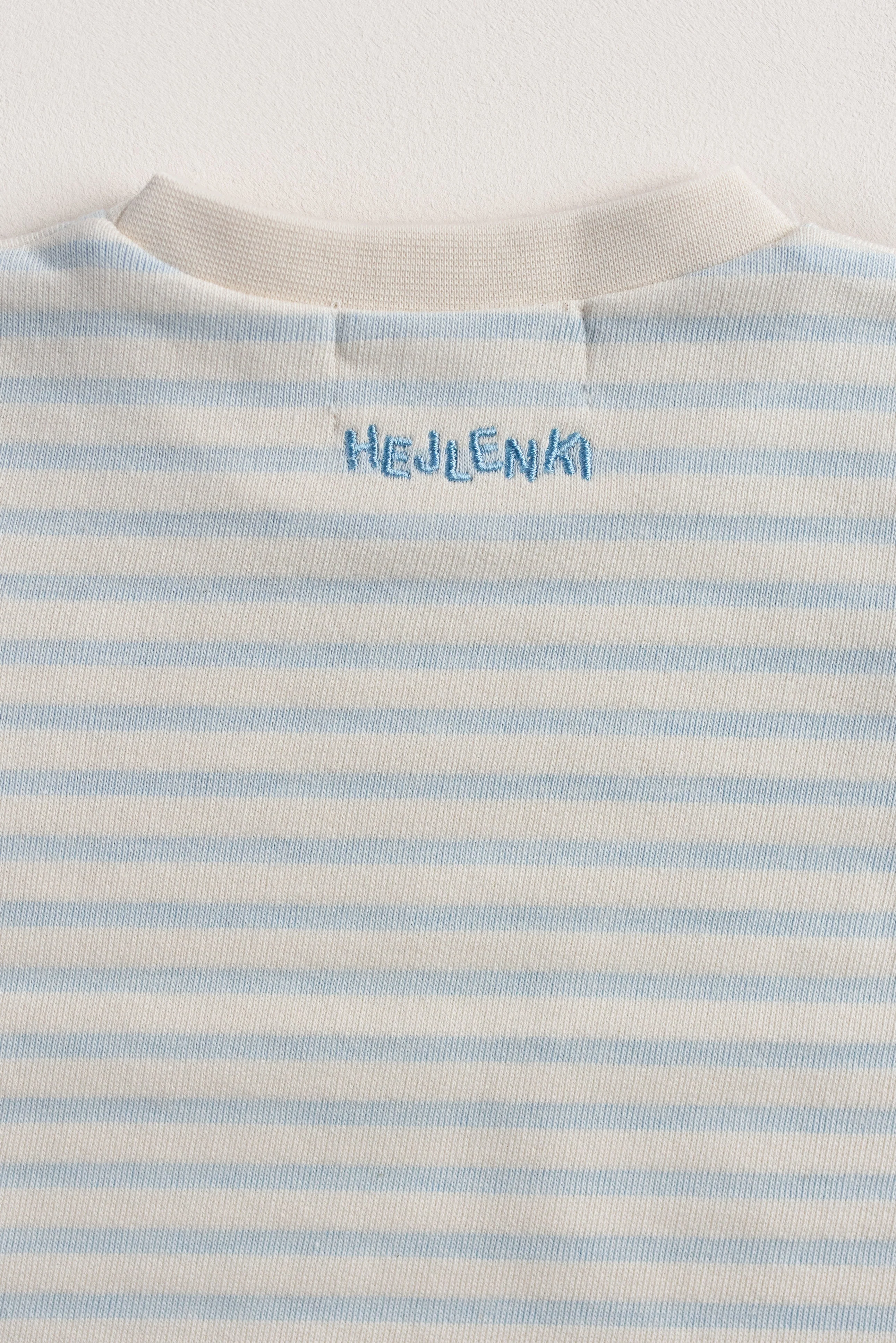 WOMEN OVERSIZE LONGSLEEVE STRIPED BABYBLUE - Image 6