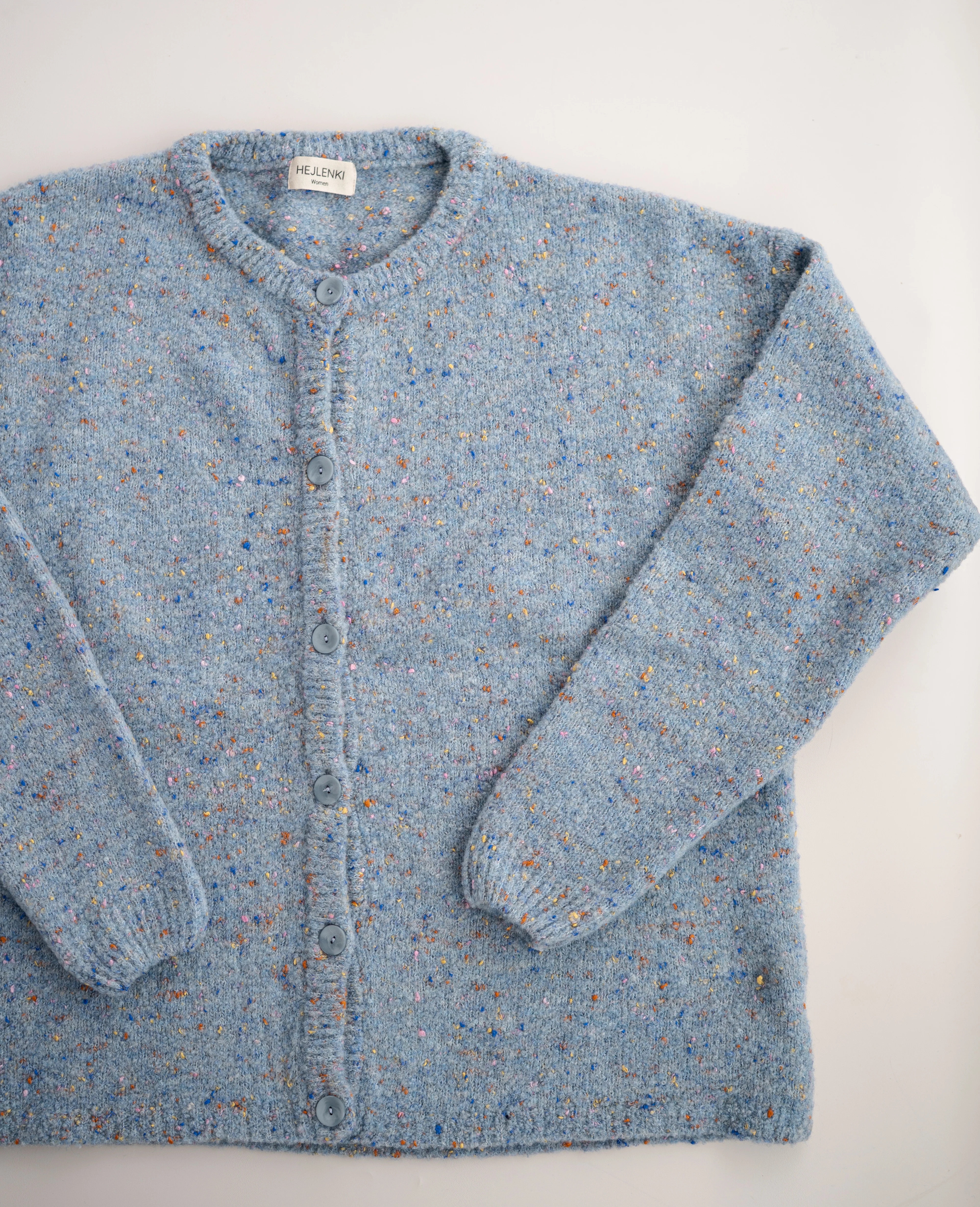 WOMEN MERINO KNIT CARDIGAN CONFETTI - Image 8